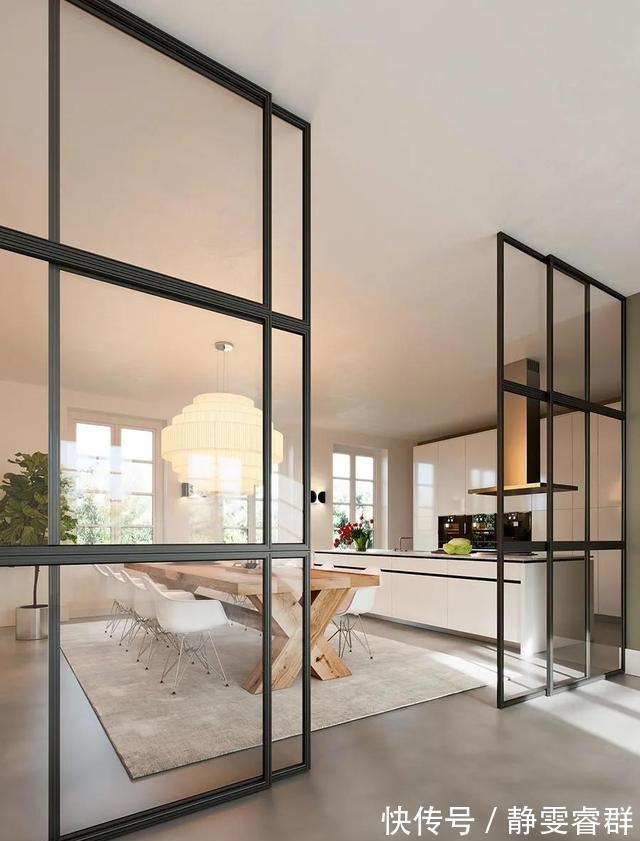 场域|他家隔断不挡路还好看!35种拯救客厅、厨房的方法,一步到位