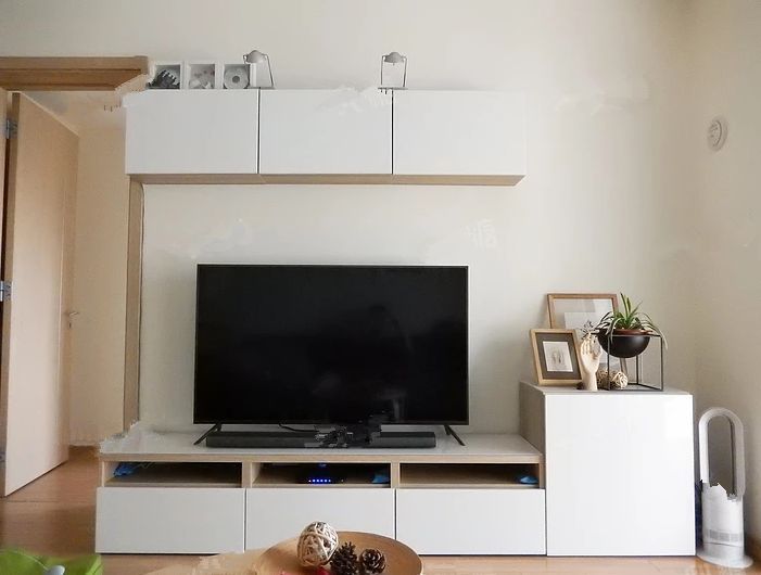 收纳|电视背景墙的26种装修方式,从此不止电视+装饰柜!