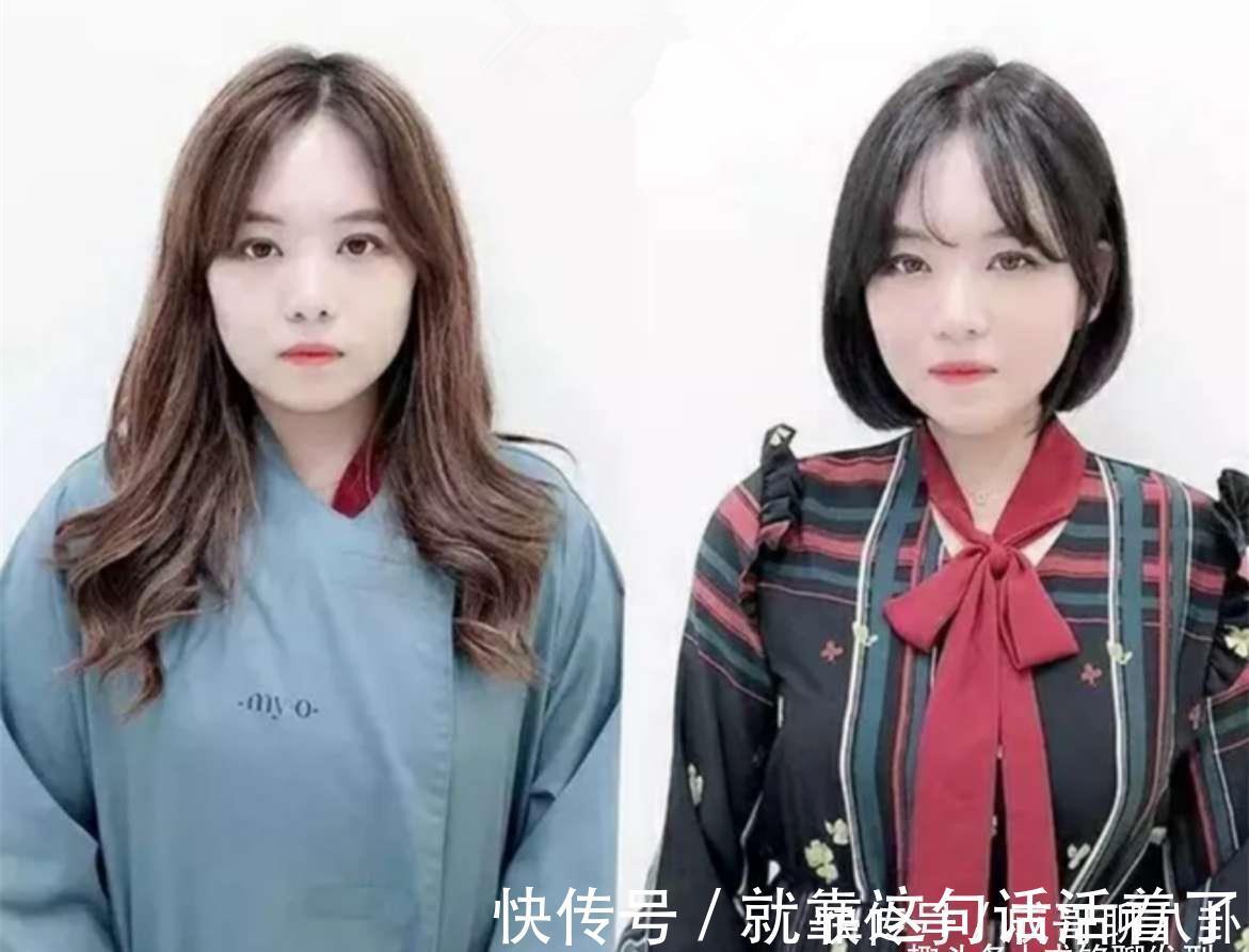 刘海|圆脸剪什么刘海显脸小?空气刘海八字、齐斜刘海和碎刘海减龄瘦脸