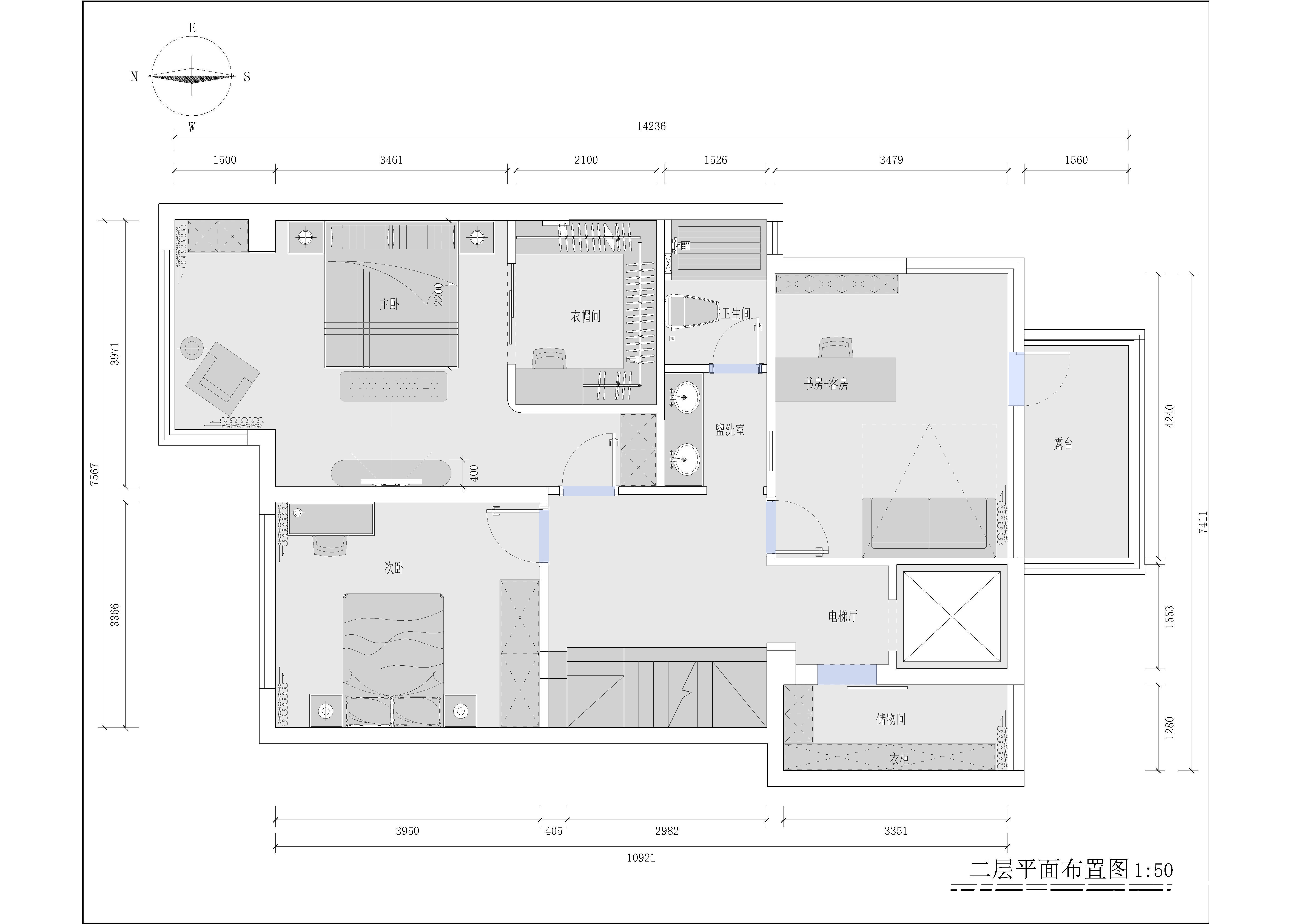 轻奢|260平现代轻奢,跃层的客餐厅也能如此出众