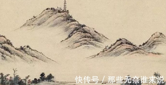 项氏@大收藏家项元汴之孙项圣谟,因国破转变画风,用朱色怀念明王朝