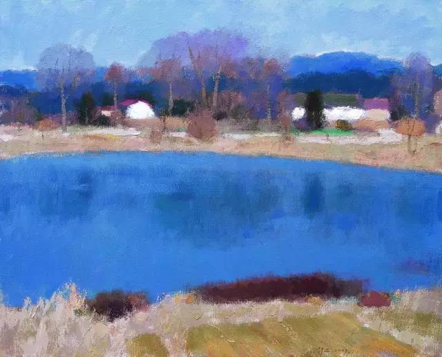 高级色彩,沈行工独特的诗意性油画