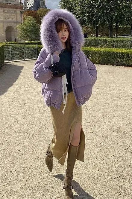 羽绒服+裙子=2021年最王炸组合，早穿早美！