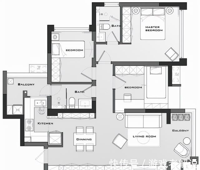 客厅|黑白灰装修风格真漂亮,100㎡低调简约设计,更贴近生活!