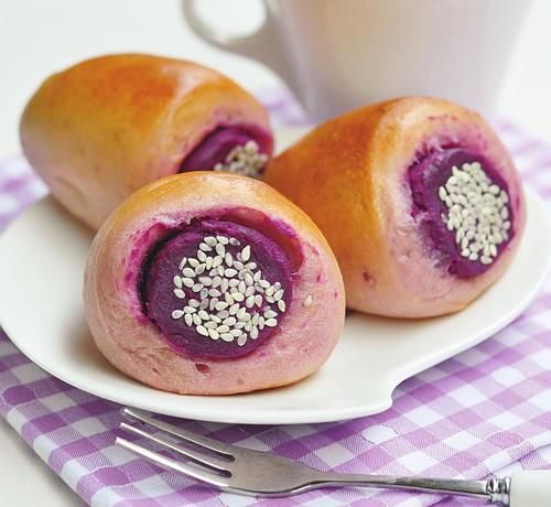 香甜|紫薯别再蒸着吃了,换种做法好吃还漂亮,香甜松软,做早餐很不错