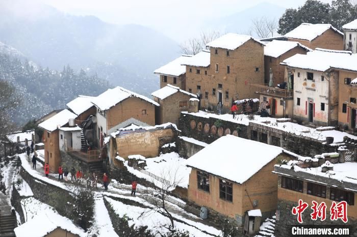 徽州|高山土楼群 春雪汇美景