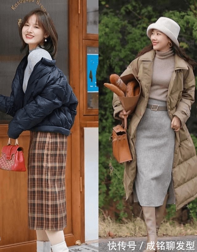 中年女人|中年女人羽绒服这样搭配!时尚保暖又百搭,显高显瘦又有气质