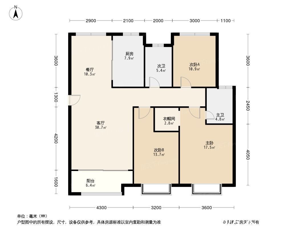 户型|融创外滩壹号湾均价12500元/㎡ 主推117-200㎡户型