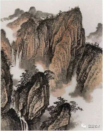 泰山迎客松$《泰山迎客松》画法示范