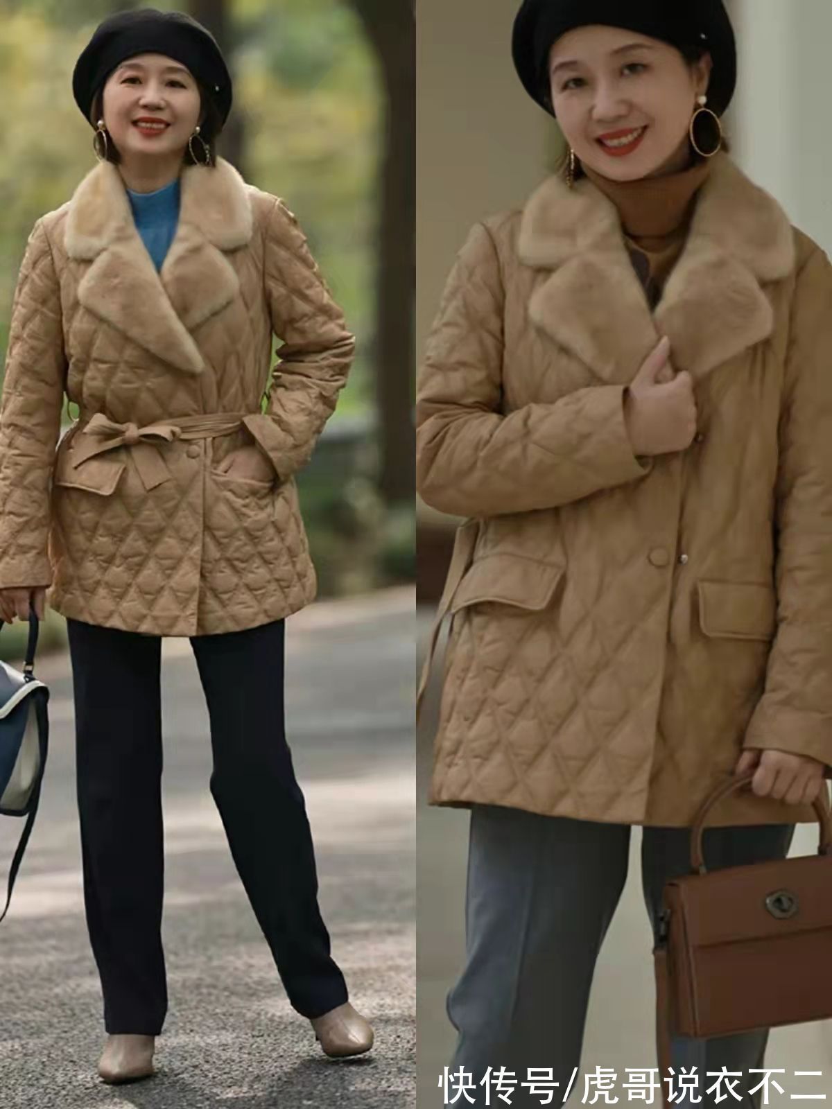 帽子 看完这位“姐姐”的搭配终于明白,穿衣要优雅实用,也要会戴帽子