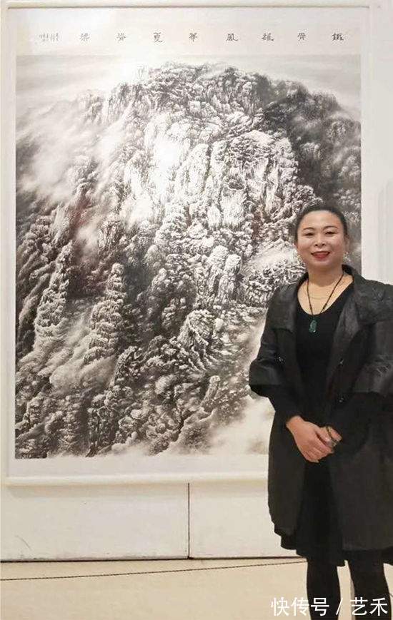 画家|著名焦墨云雾山水画家林晓丽----新没骨水墨淡彩风景艺术