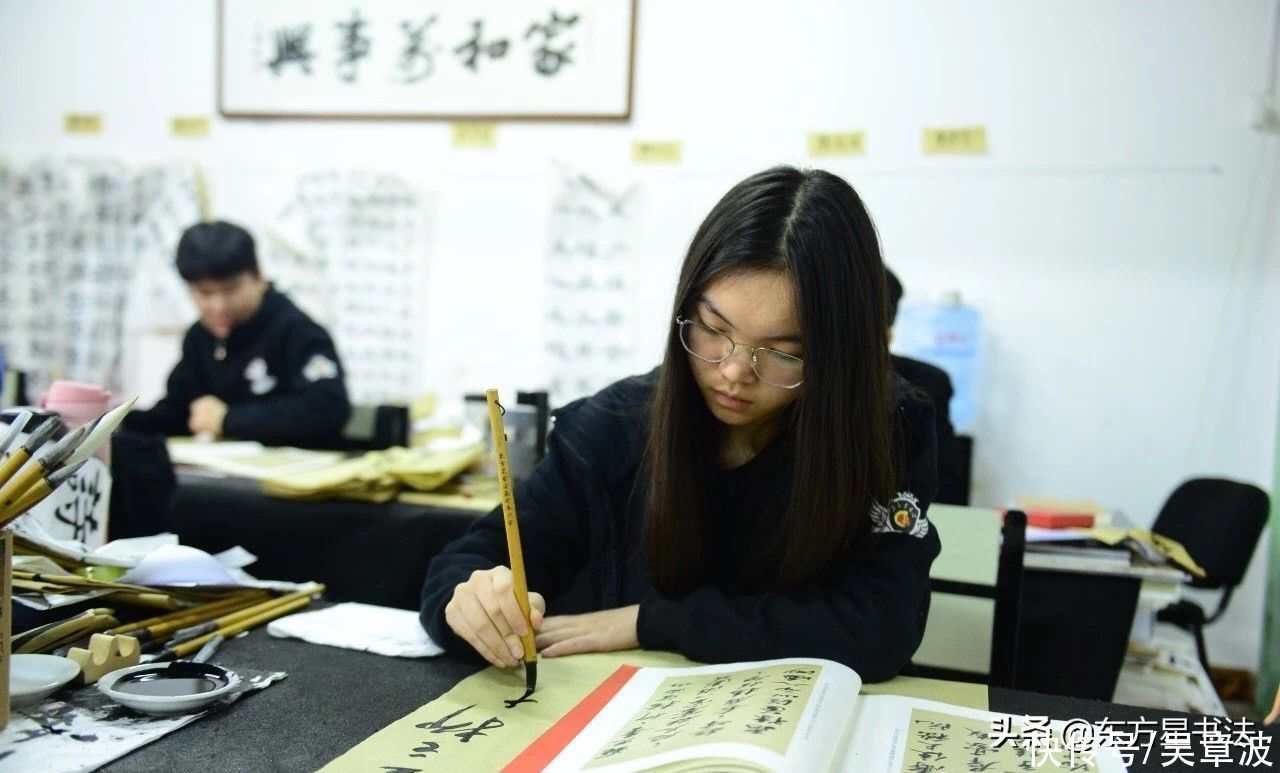 清华北大|书法高考学子集训集锦