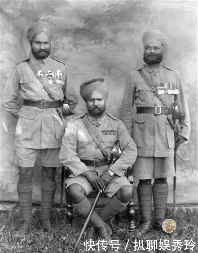 于20世纪初|老照片:被英国殖民下的印度,镜头下的助纣为虐的印度士兵