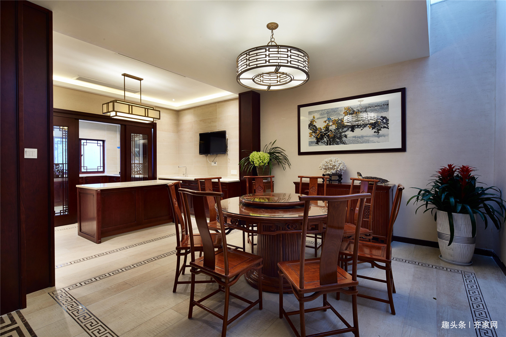 屏风|大户型中式之家,屏风古典家具相互辉映,呈现和谐,宁静之美
