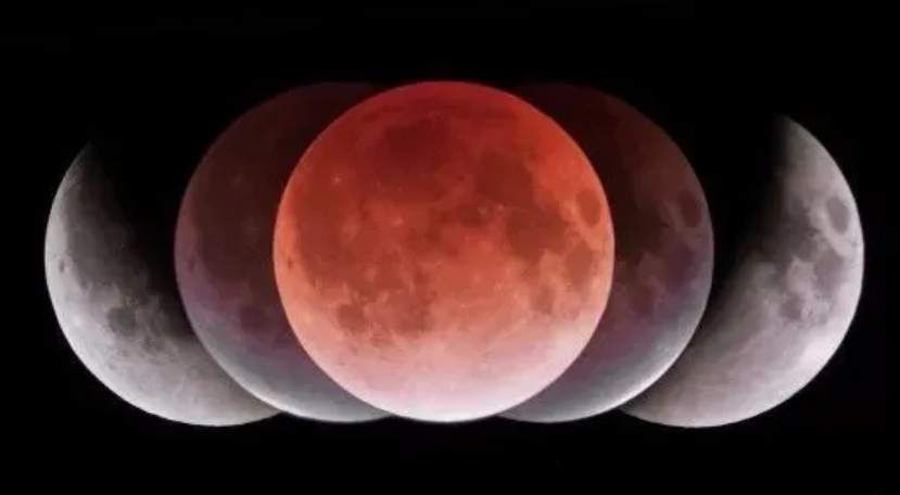 月球 今年首次月全食天象来了，中国大部分地区可见带食月出