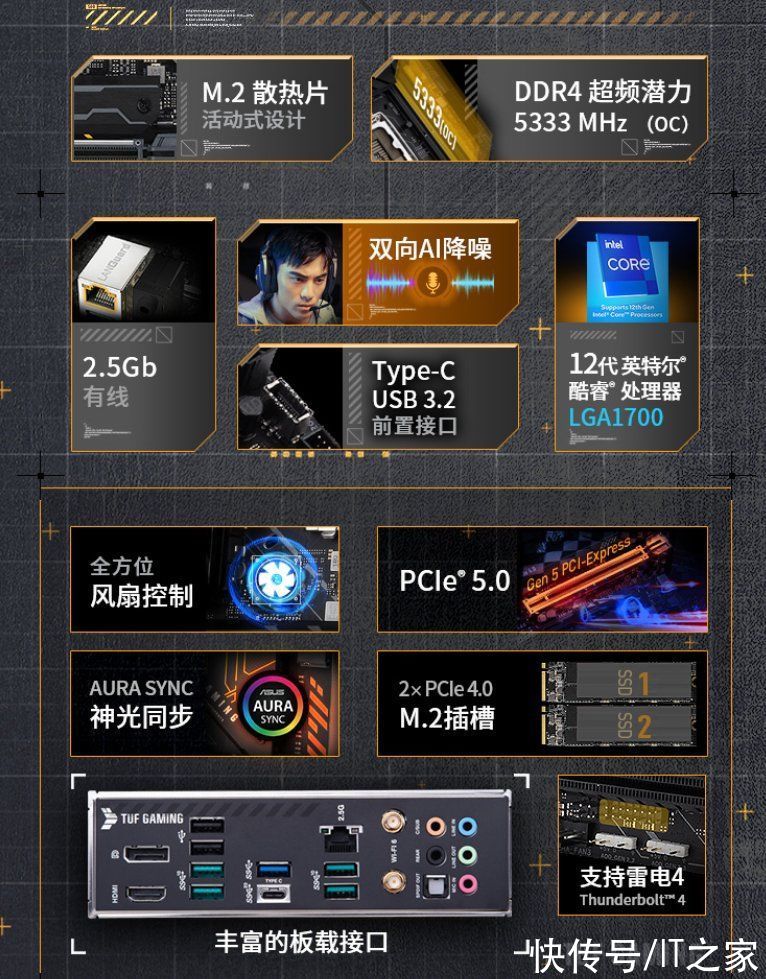 TUF|华硕发布四款 TUF GAMING B660 主板：999 元起，数字供电芯片