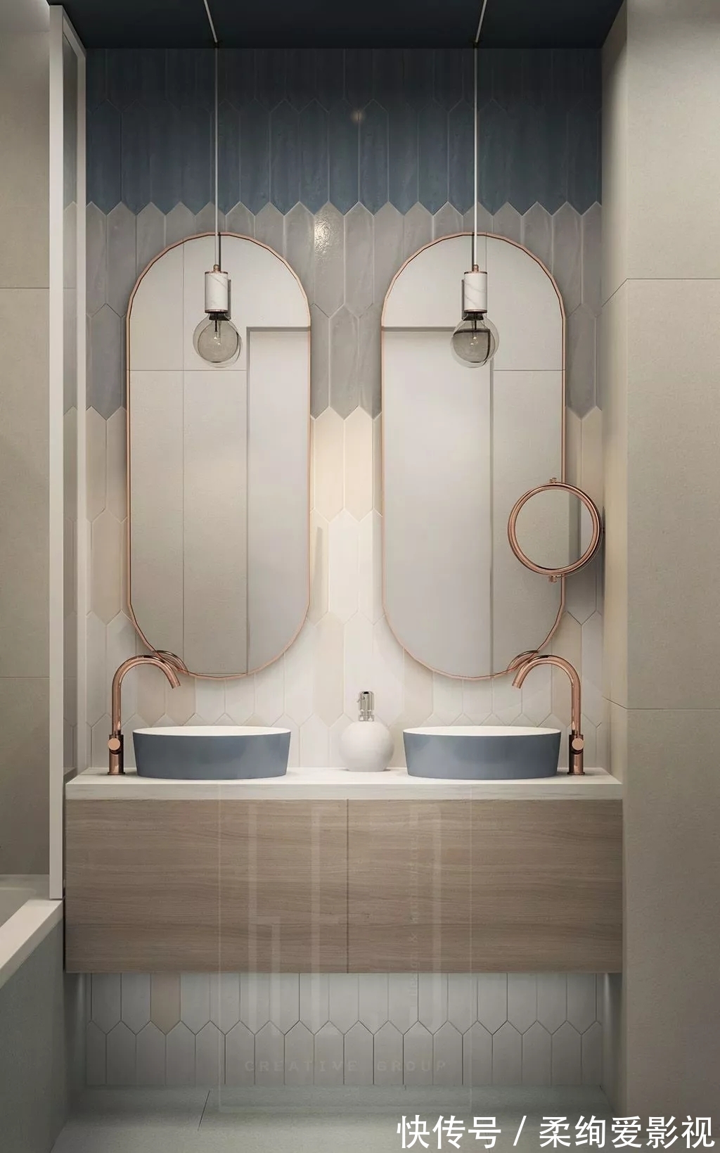 洗手盆|20张卫生间洗手盆设计案例，都很漂亮，总有一款你喜欢的！