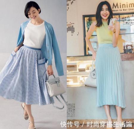 半裙|炎热夏日不能少的4条半身裙，轻松演绎优雅温柔女人味