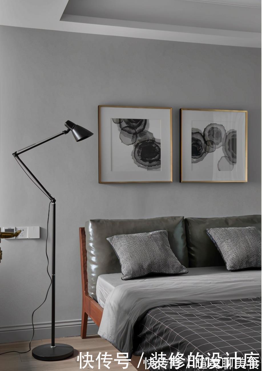 镜面|104平现代风两居室,美式元素护墙板,构建高雅生活空间