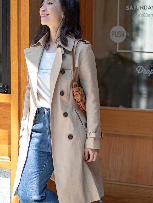 风衣|一看就是高级穿搭,上班通勤的穿搭,风衣搭配牛仔裤气质感满分