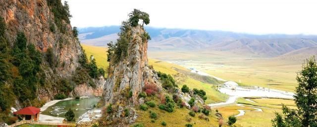 高原|这个地方被称为松潘高原，是西北高原的绿洲、扎营卢加草原、秀美牛羊成群的