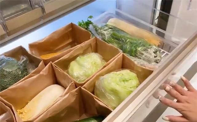 保鲜袋|“强迫症”姑娘整理冰箱，食材严格收纳归类，网友：引起舒适