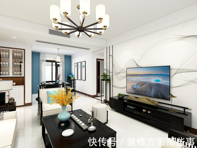 中式|135平中式四居室,续又错落有致,新潮又有韵味,恰到好处