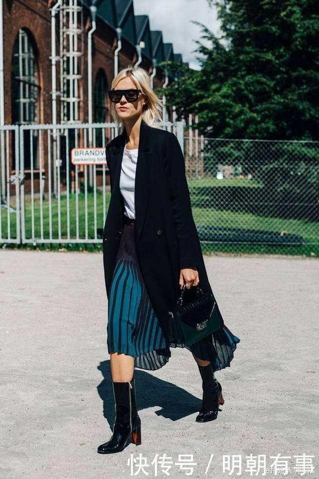 最近火了一种穿法,叫“冬外套+春裙子”,时髦保暖,明星都上瘾