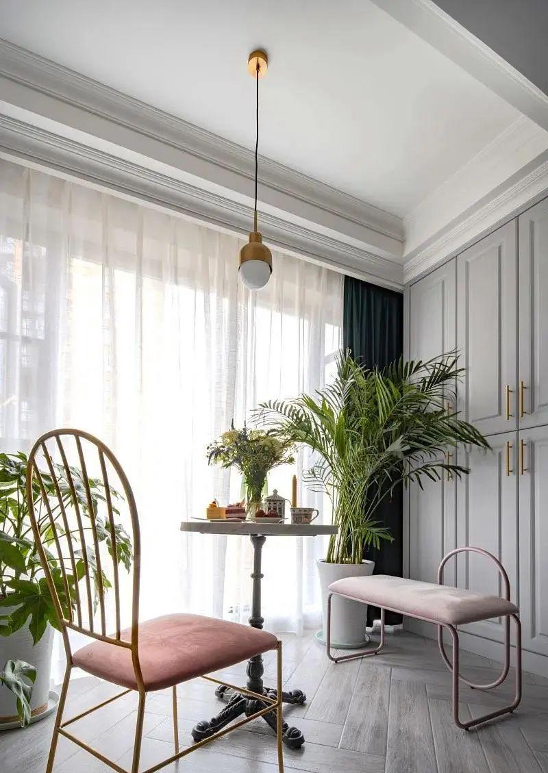 墨绿色|100平混搭新房案例,简约高级灰设计,腔调满满!