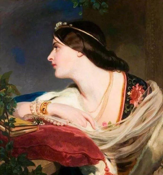 美人!英国艺术家詹姆斯·桑特人体油画中的美人,珠圆玉润,风情万种