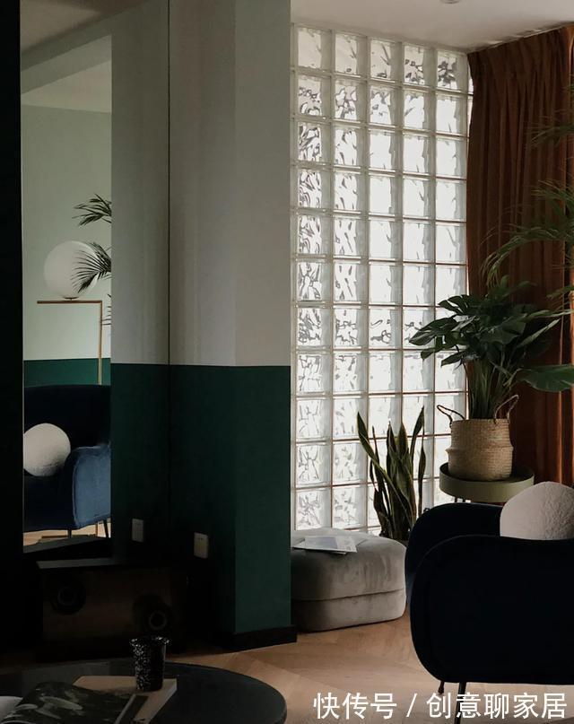 墨绿色|打造的100㎡甜蜜婚房：折叠窗+复古墨绿色，高级有质感