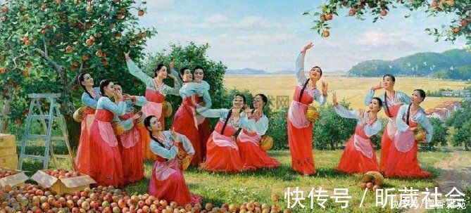 芭蕾舞者&从朝鲜精美油画,欣赏美丽的朝鲜姑娘