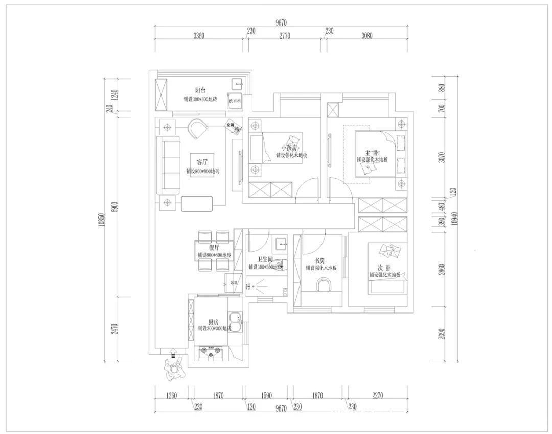 白雪公主|139㎡现代美式家装案例,仙境之旅美出天际,复古浪漫100分