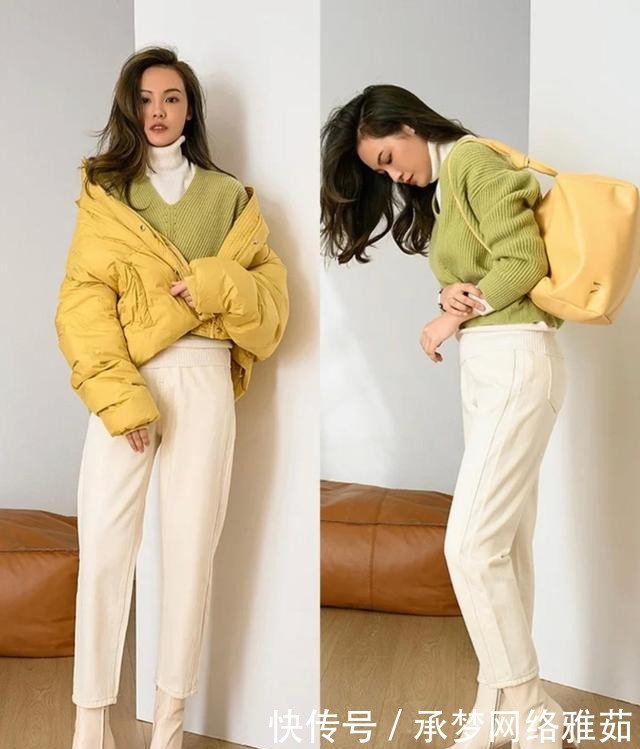 一条白裤子=时髦、优雅+高级,秋冬这么穿搭,温柔优雅