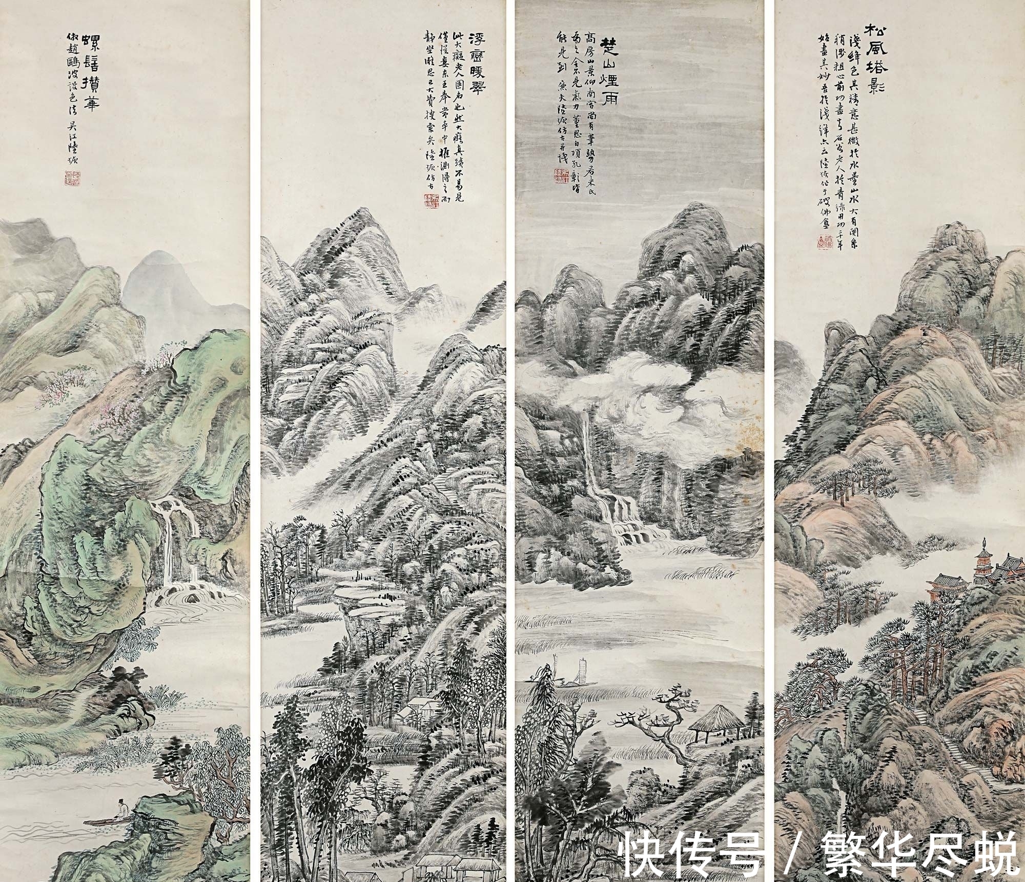 造诣#清代全能画家陆恢,作品之美,刷新你对绘画的认知!