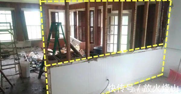 台面|不要餐厅了,厨房的墙砸掉一半放块长木板,坐着吃饭也挺好的!