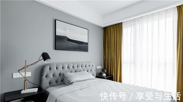 墙面|103㎡现代简约风,自然与现代的碰撞,体验撞色带来的震撼美!