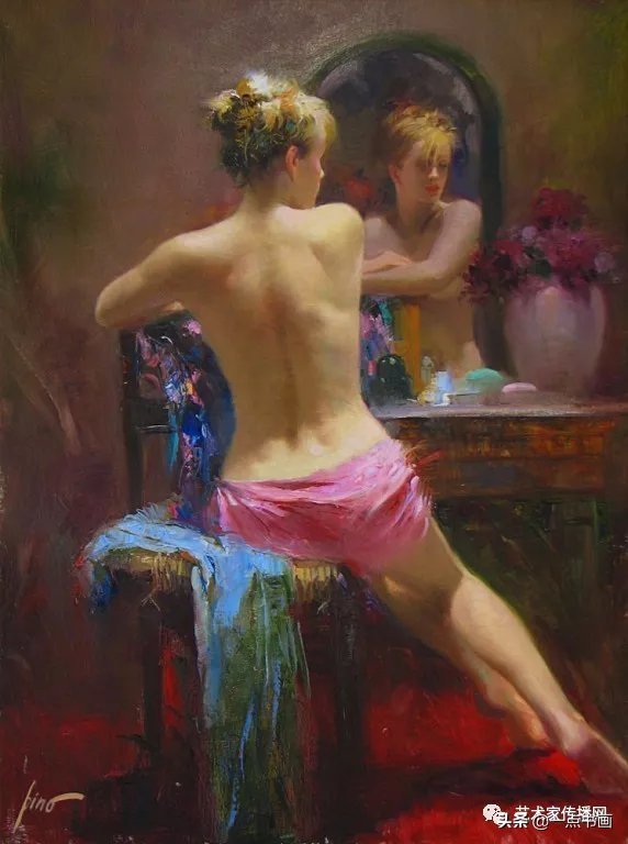 油画!皮诺德埃尼的油画人物,色彩斑斓,动静结合,光彩照人