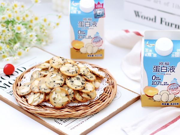 薄脆饼干|杏仁黑芝麻薄脆饼干