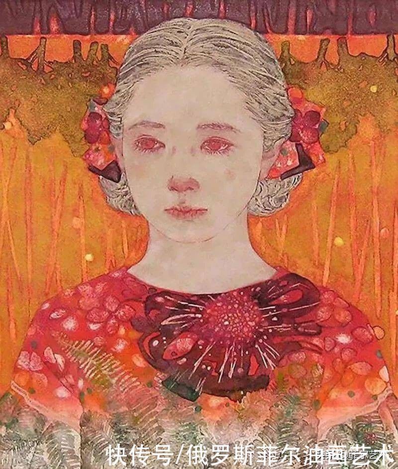 敦煌莫高窟|日本最优秀的青年女岩彩画家,她的作品太美了