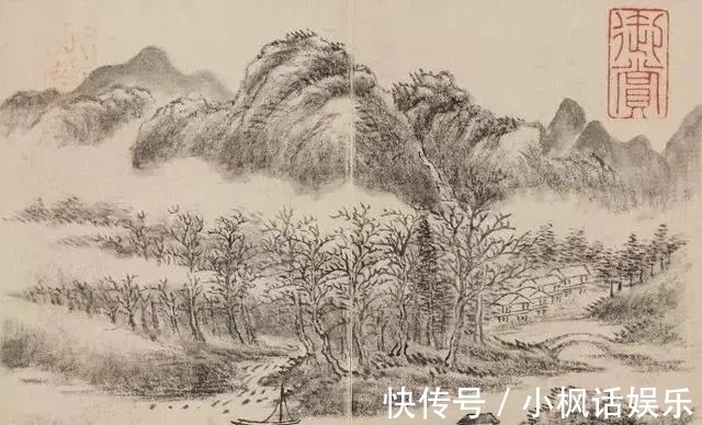 董邦达$一个拿皇家俸禄的画家|董邦达小品山水画