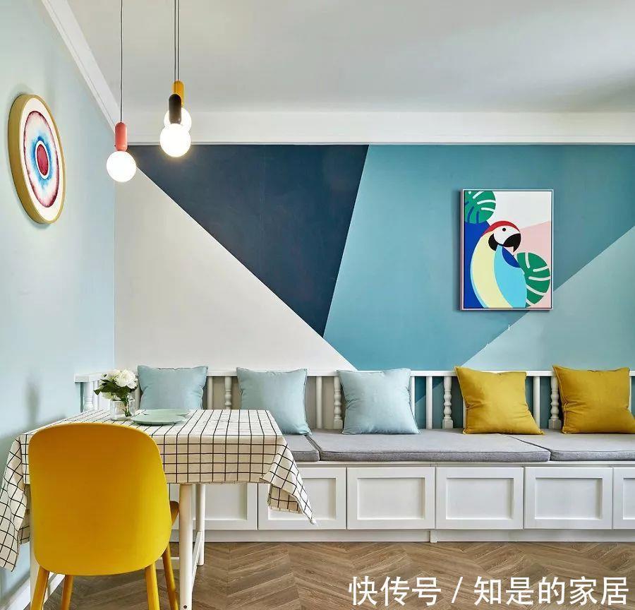 沙发|75平的北欧风小户型二居室，卡座也作为沙发，好实用