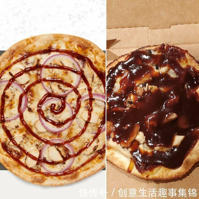 VS|30张美食广告.VS.实际对比照,再也不相信广告了