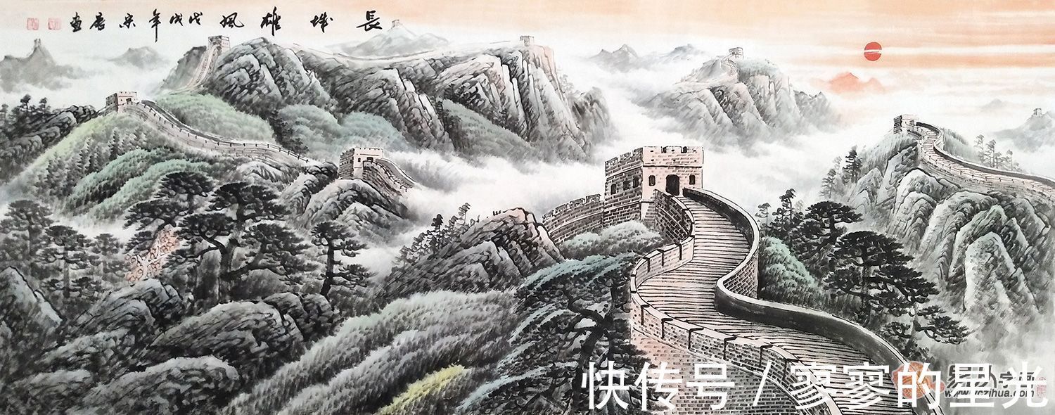 胜景！画家宋唐 笔墨画胜景 将人们代入到绝美仙境