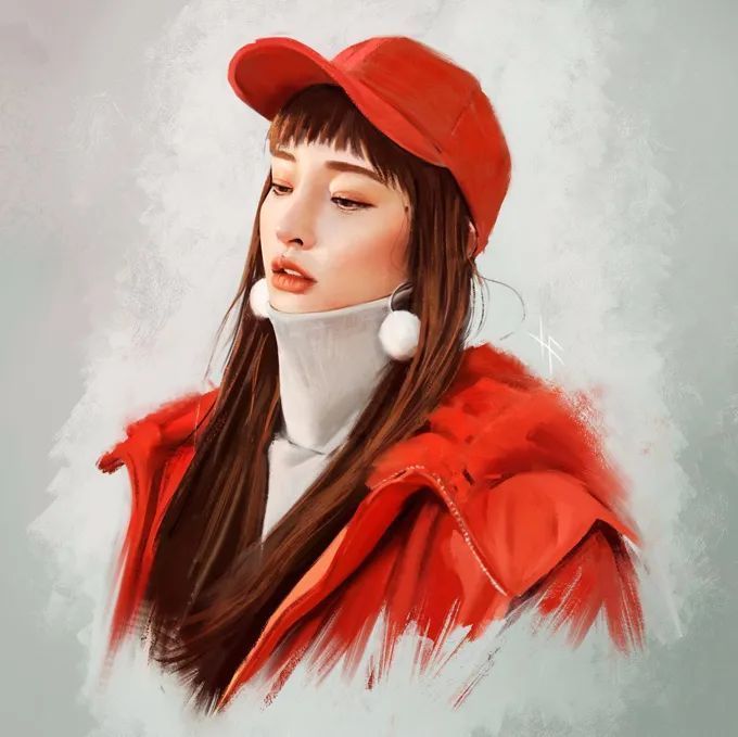 小姐姐#仙女般的小姐姐,清纯不做作的肖像画