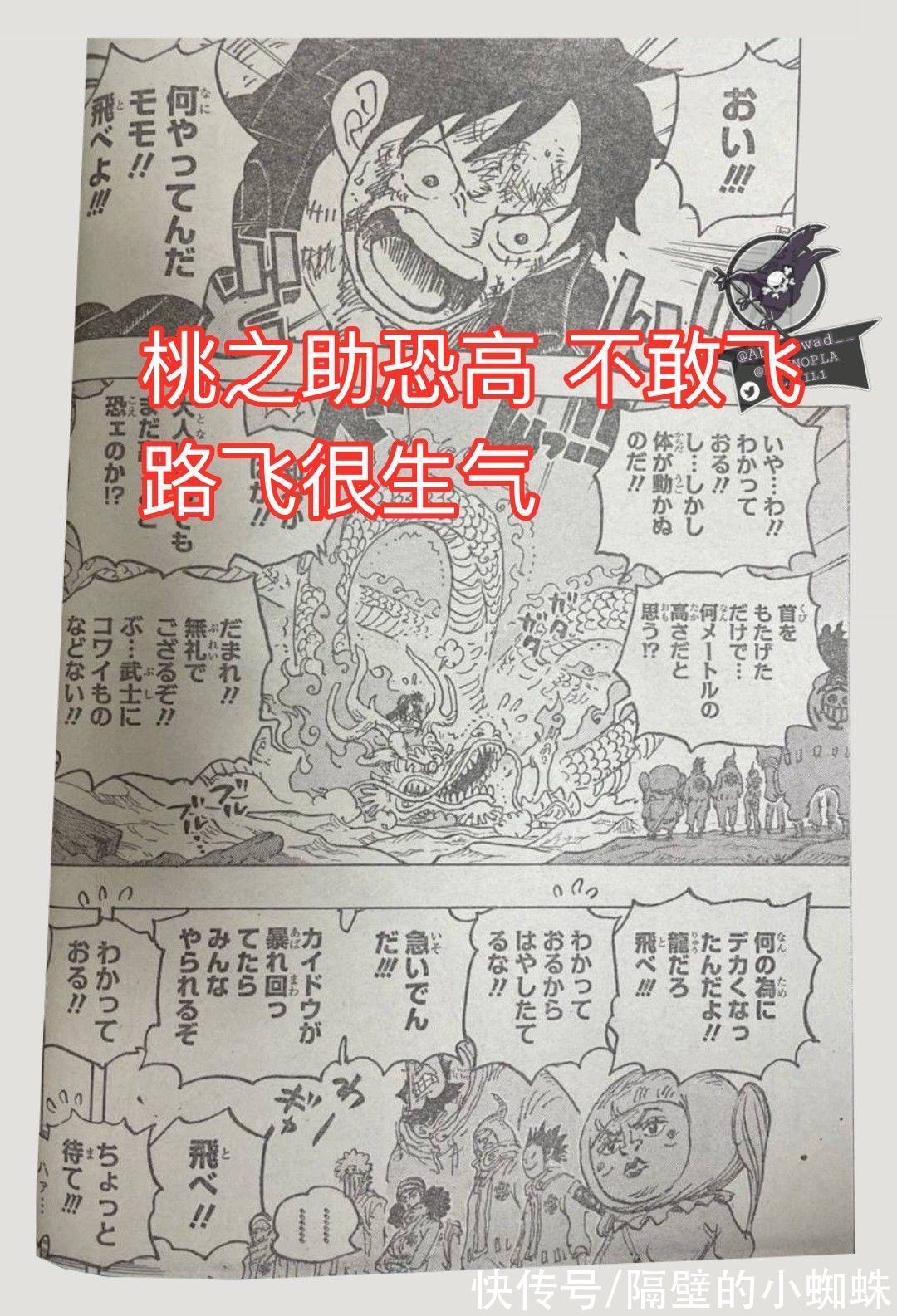 乌索普|海贼王1025话，乌索普成为新船长，桃之助大闹鬼岛，大妈被吓一跳
