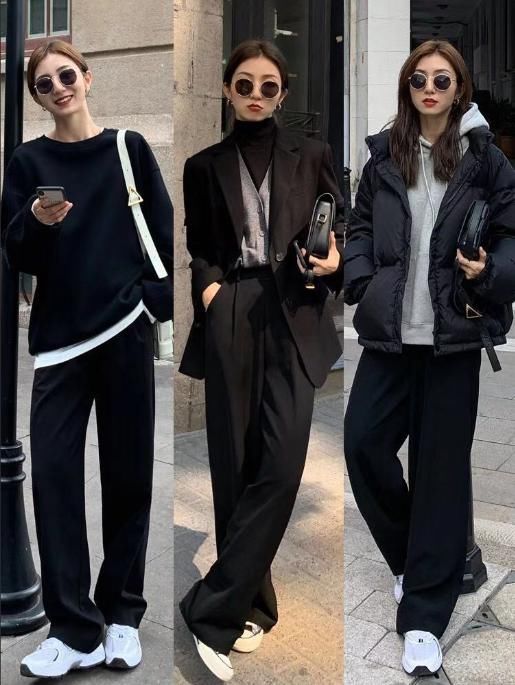 一条阔腿裤演绎冬季的所有时髦，学时尚博主这样穿，帅气又显腿长