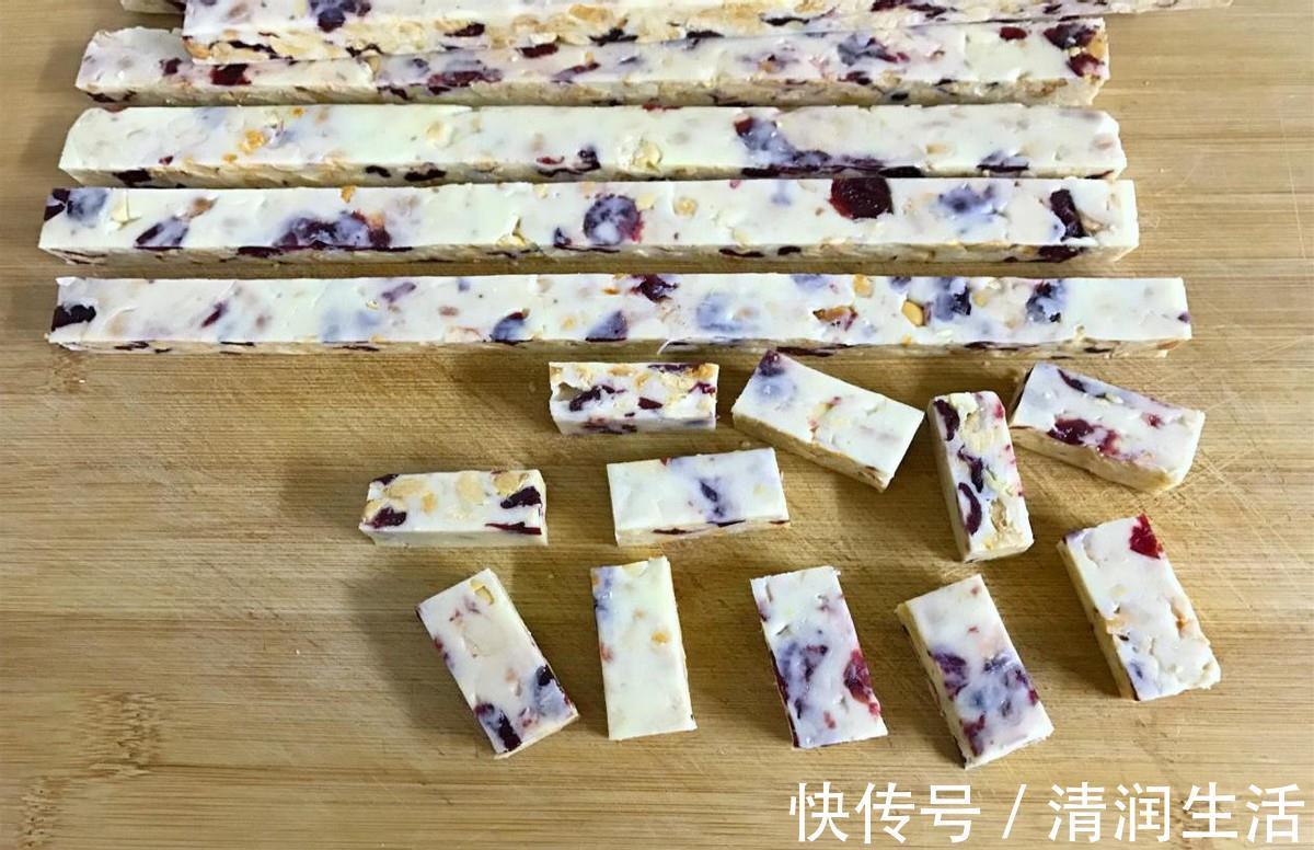 蔓越莓干|儿子爱吃牛轧糖不用花钱买，自己在家就能做，简单好做无添加