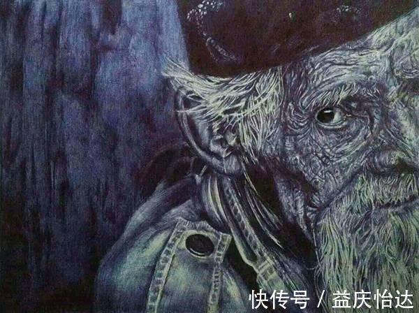 盼望!一位15岁的小姑娘,没有任何绘画基础,却画出了令人感动的圆珠笔作品!