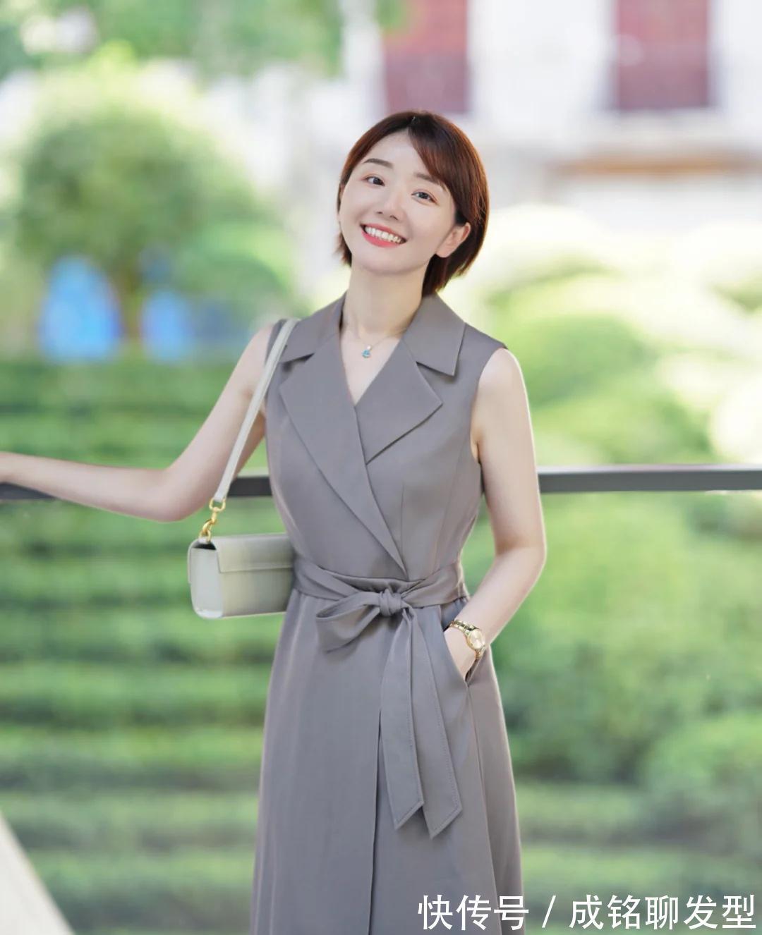 翻领|短发搭配领口最关键,按照博主的穿搭方法,让你轻松穿出天鹅颈